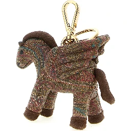 Brown Cotton Keychain