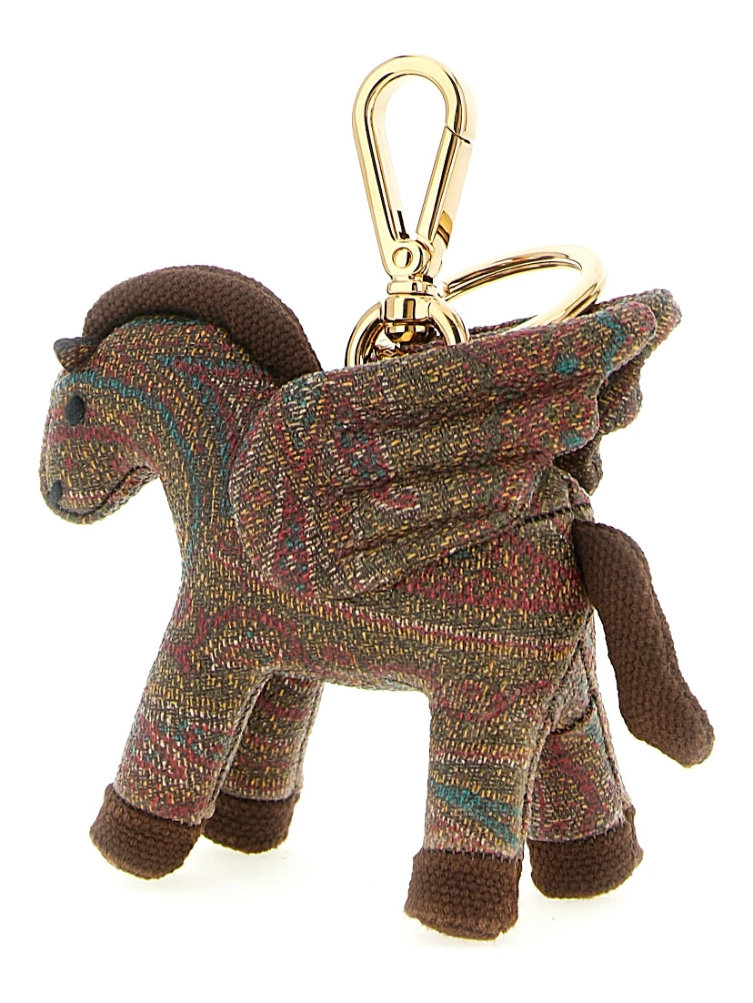 Brown Cotton Keychain