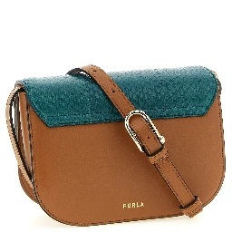 Multicolor Lamb Leather Crossbody Bag