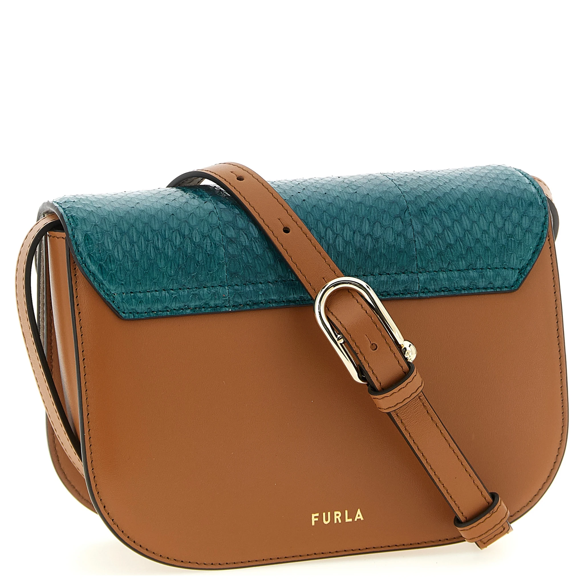 Multicolor Lamb Leather Crossbody Bag