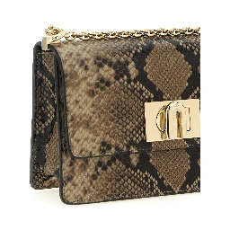 Gray Goatskin Crossbody Bag
