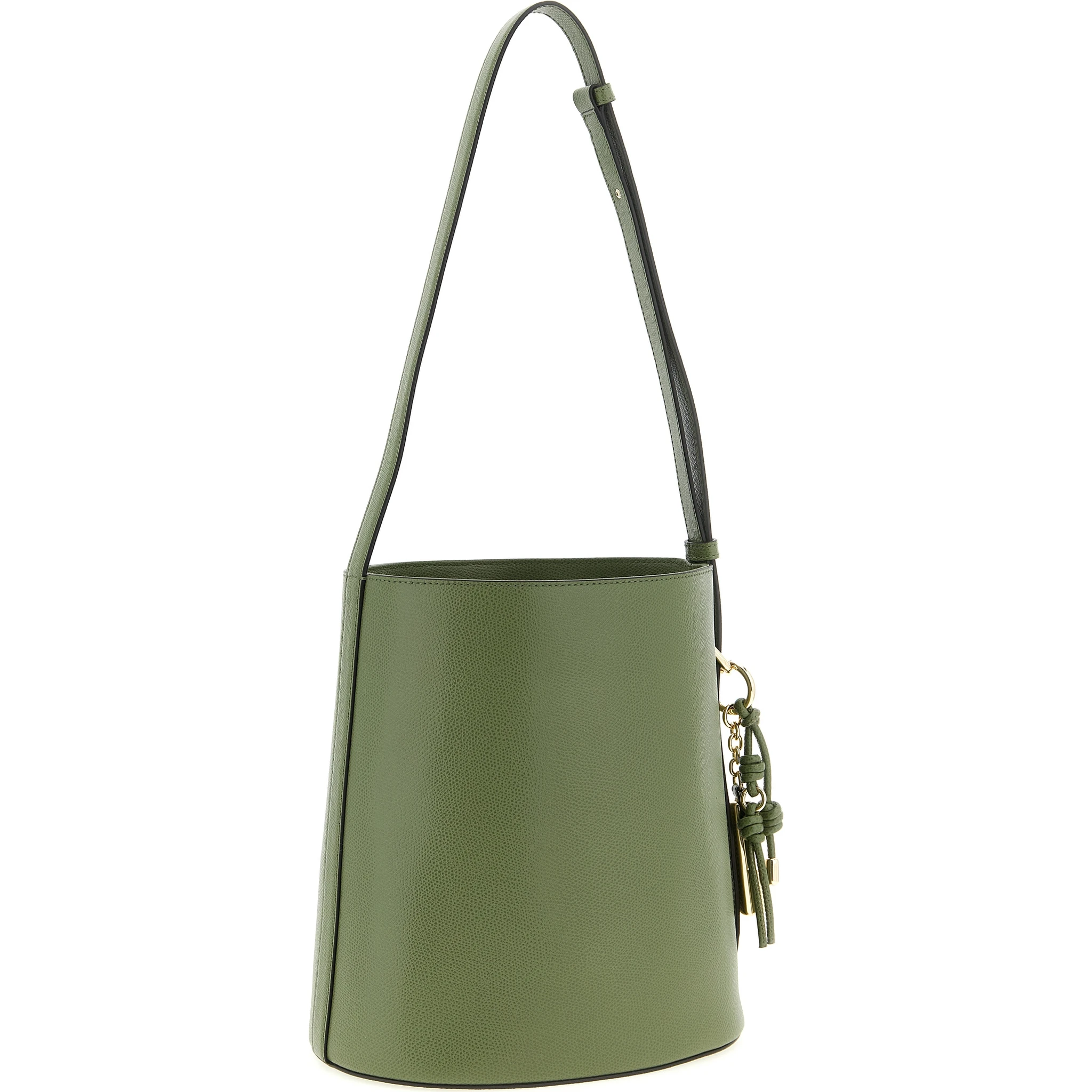 Bicolor Calfskin Shoulder Bag