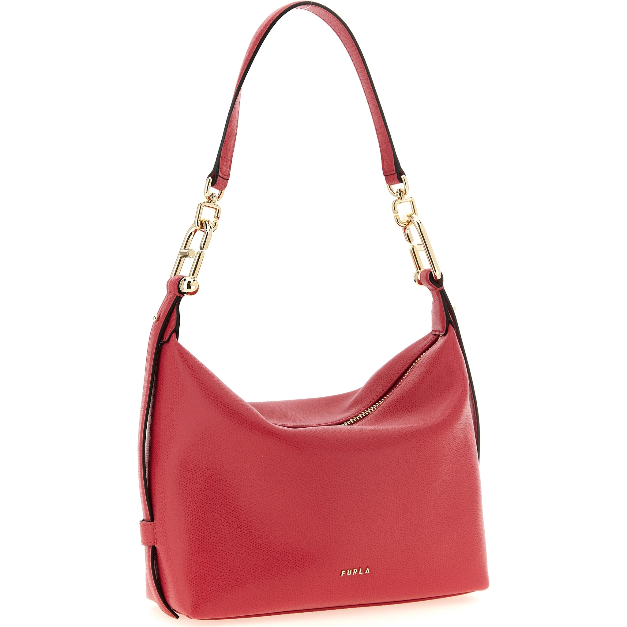 Fuchsia Calfskin Shoulder Bag