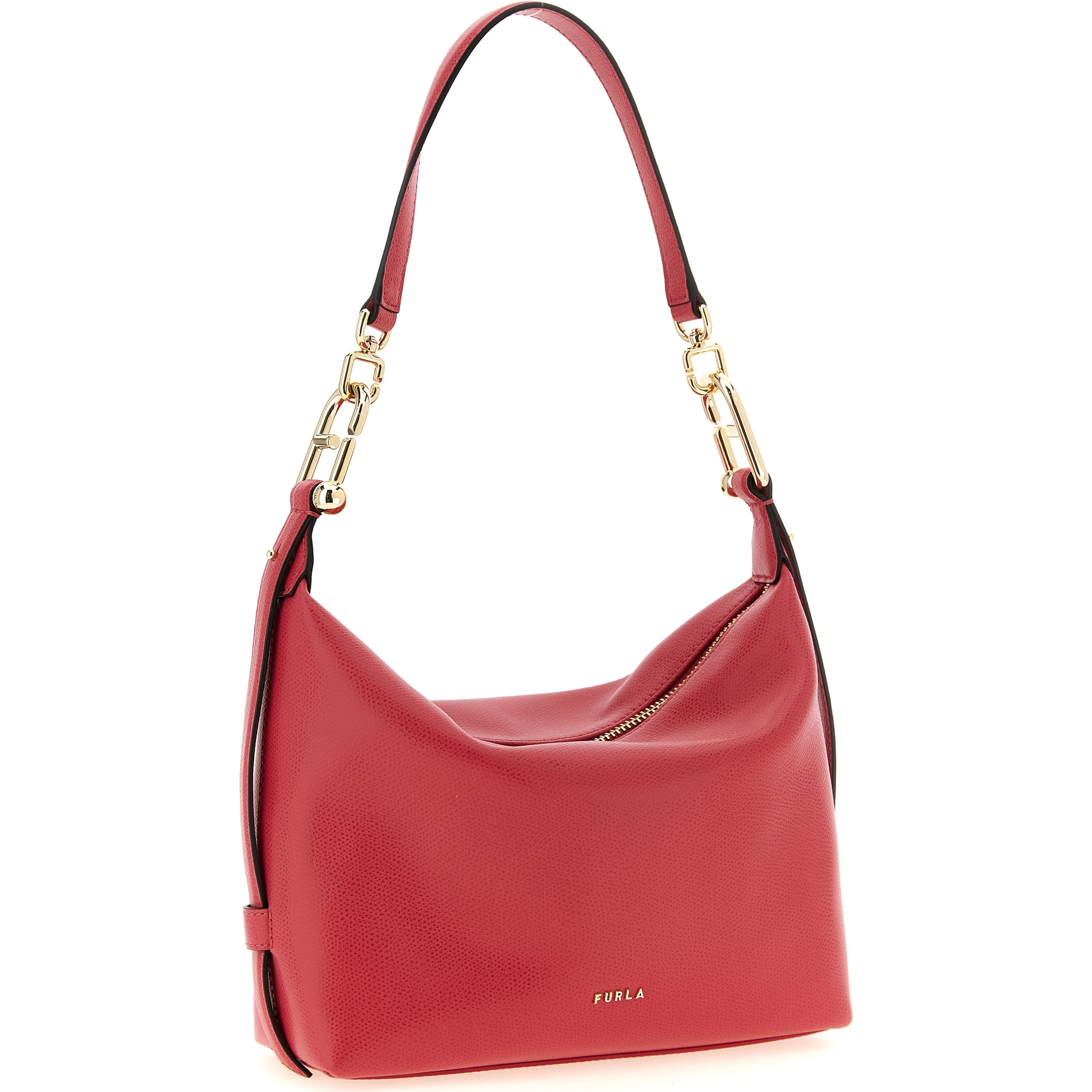 Fuchsia Calfskin Shoulder Bag