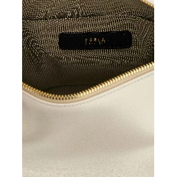 Beige Calfskin Shoulder Bag