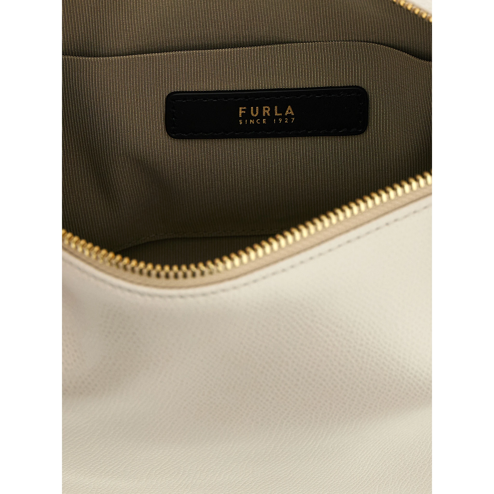 Beige Calfskin Shoulder Bag