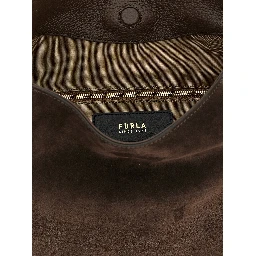 Brown Calfskin Shoulder Bag