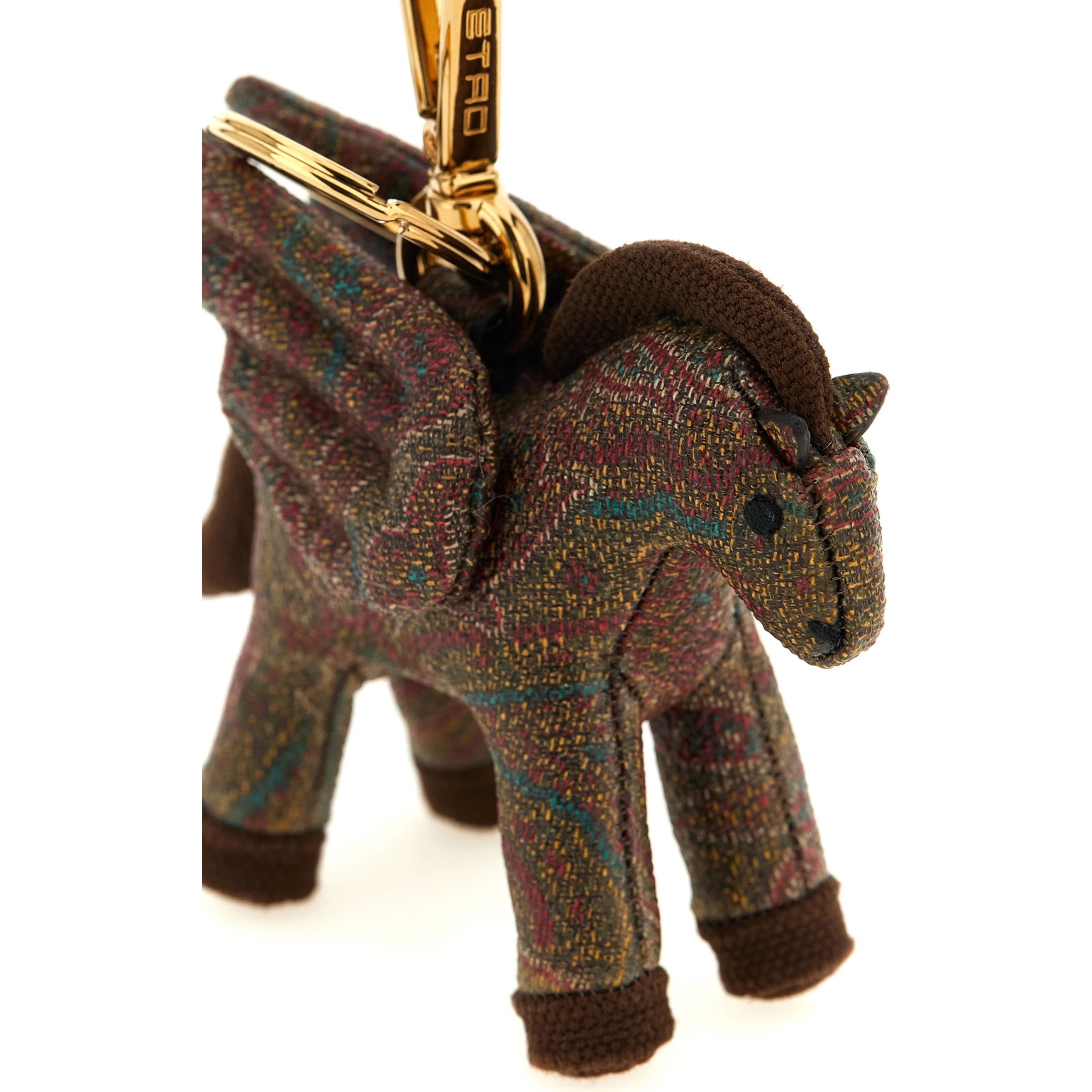 Brown Cotton Keychain
