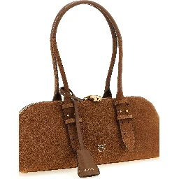Brown Cowhide Shoulder Bag