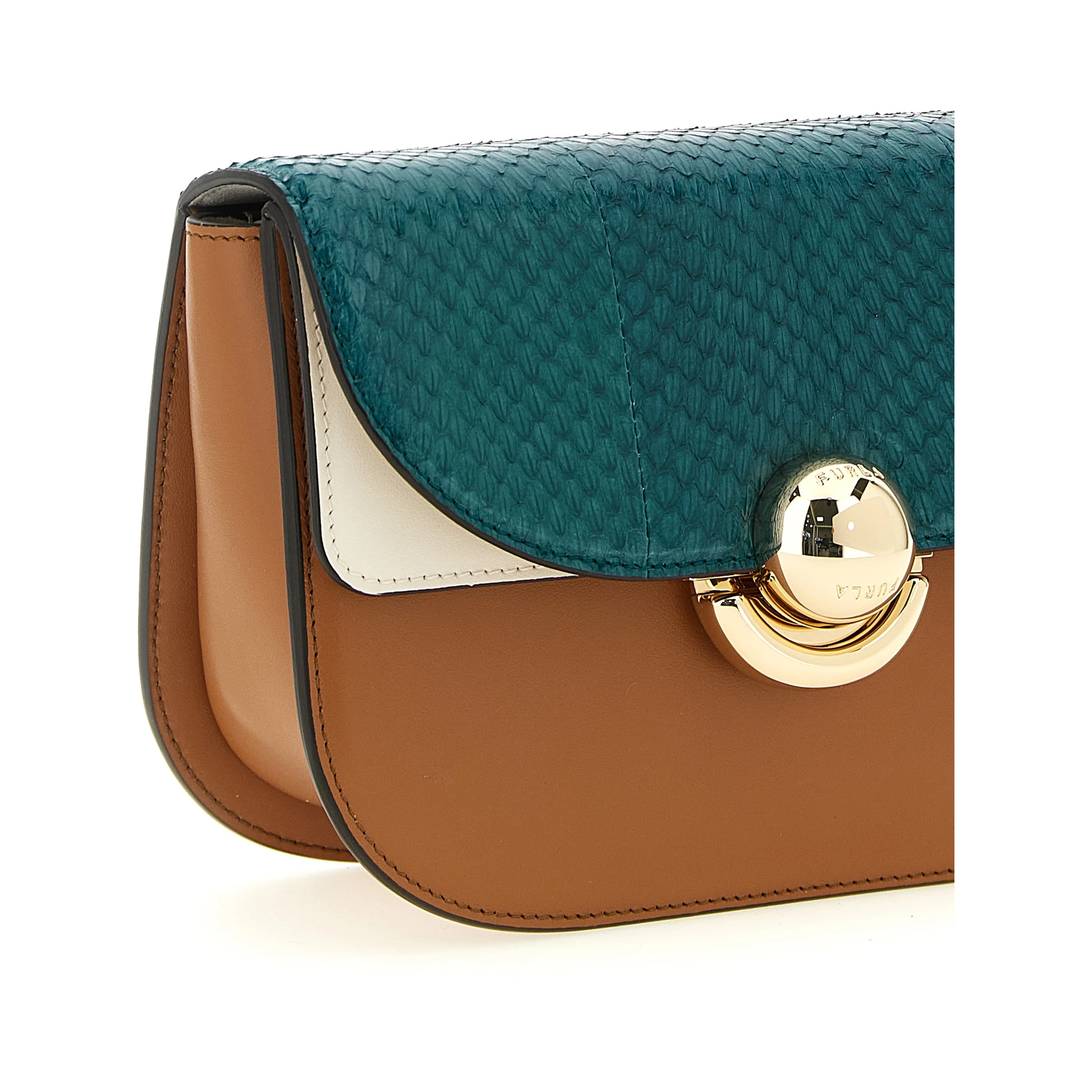 Multicolor Lamb Leather Crossbody Bag