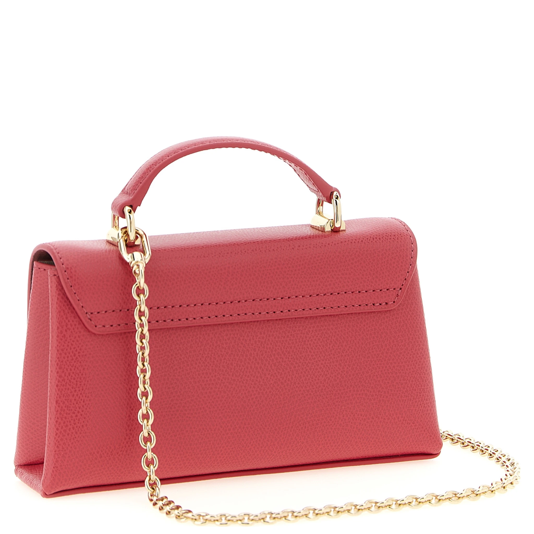 Fuchsia Calfskin Crossbody Bag