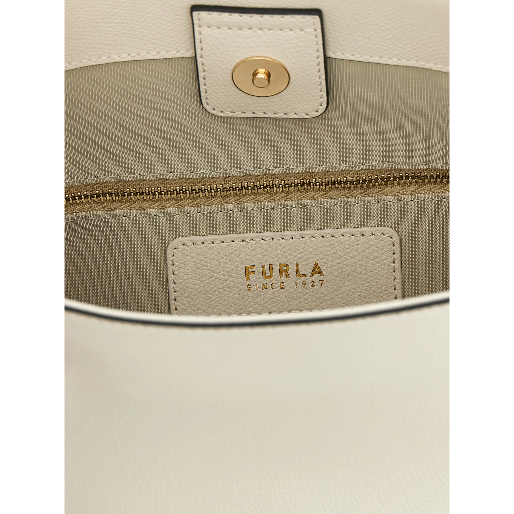White Calfskin Shoulder Bag