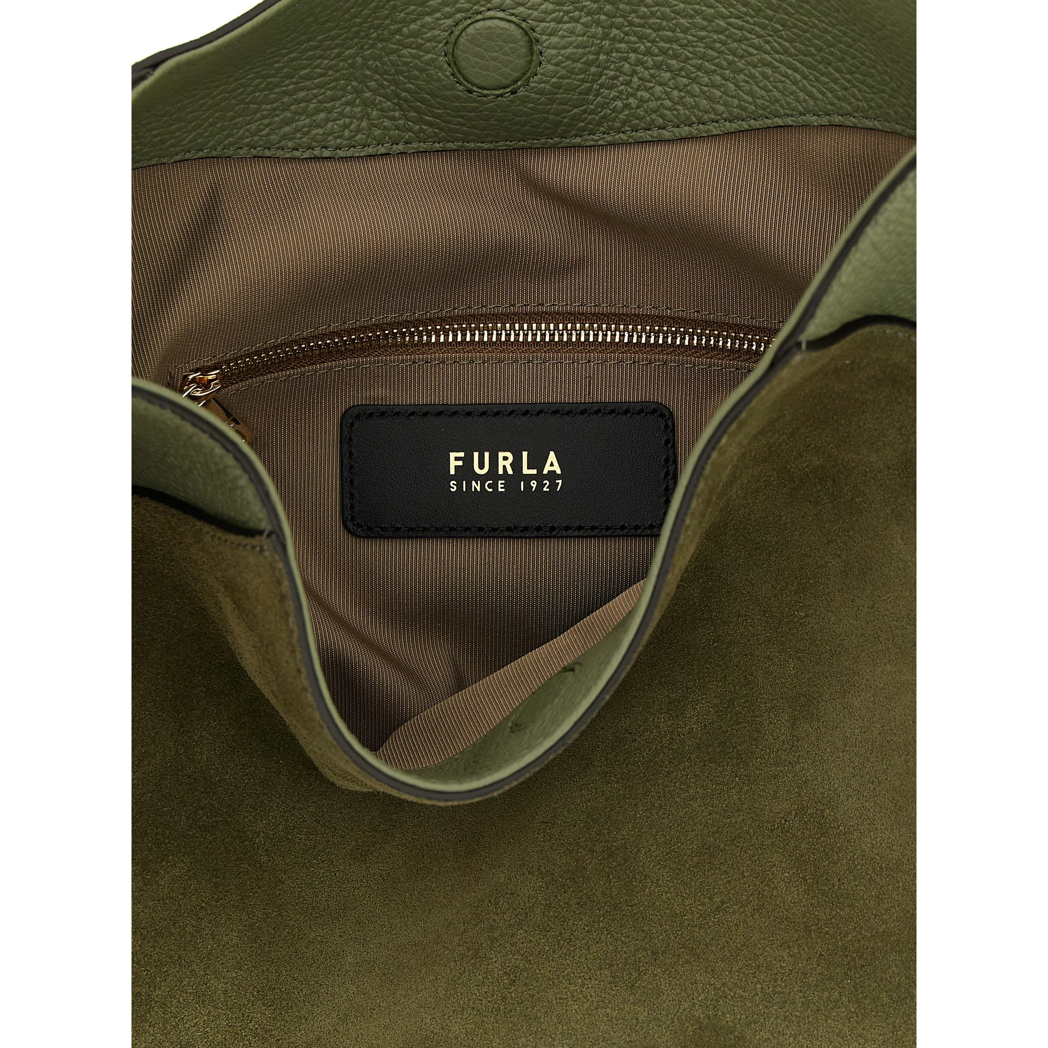 Bicolor Calfskin Shoulder Bag