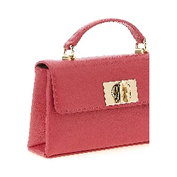 Fuchsia Calfskin Crossbody Bag