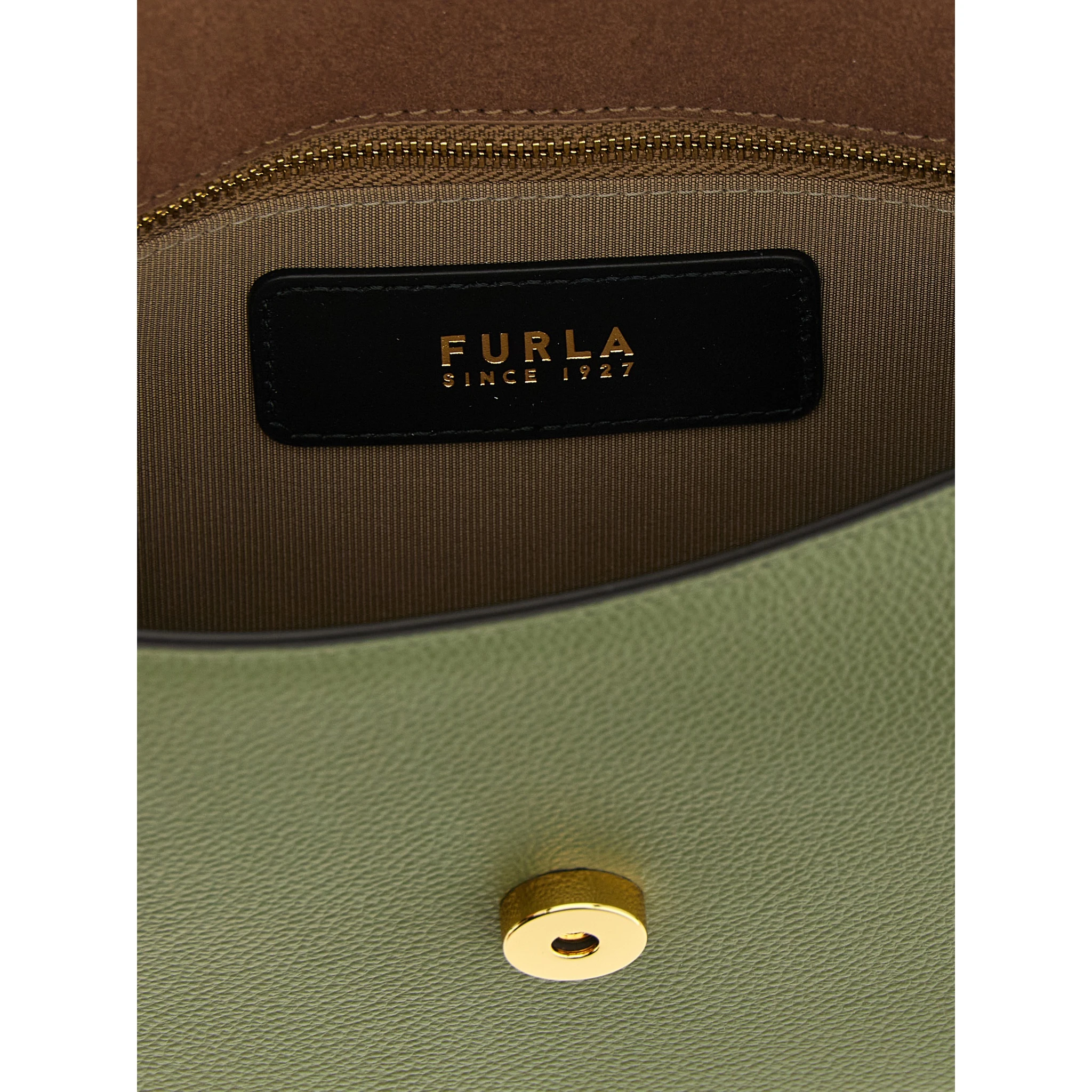 Bicolor Calfskin Crossbody Bag