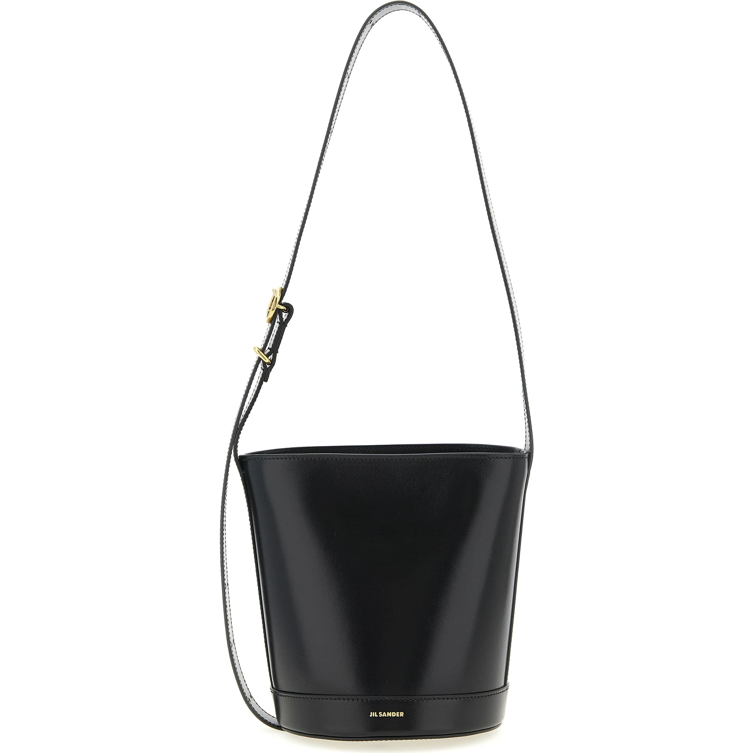 Black Calfskin Shoulder Bag