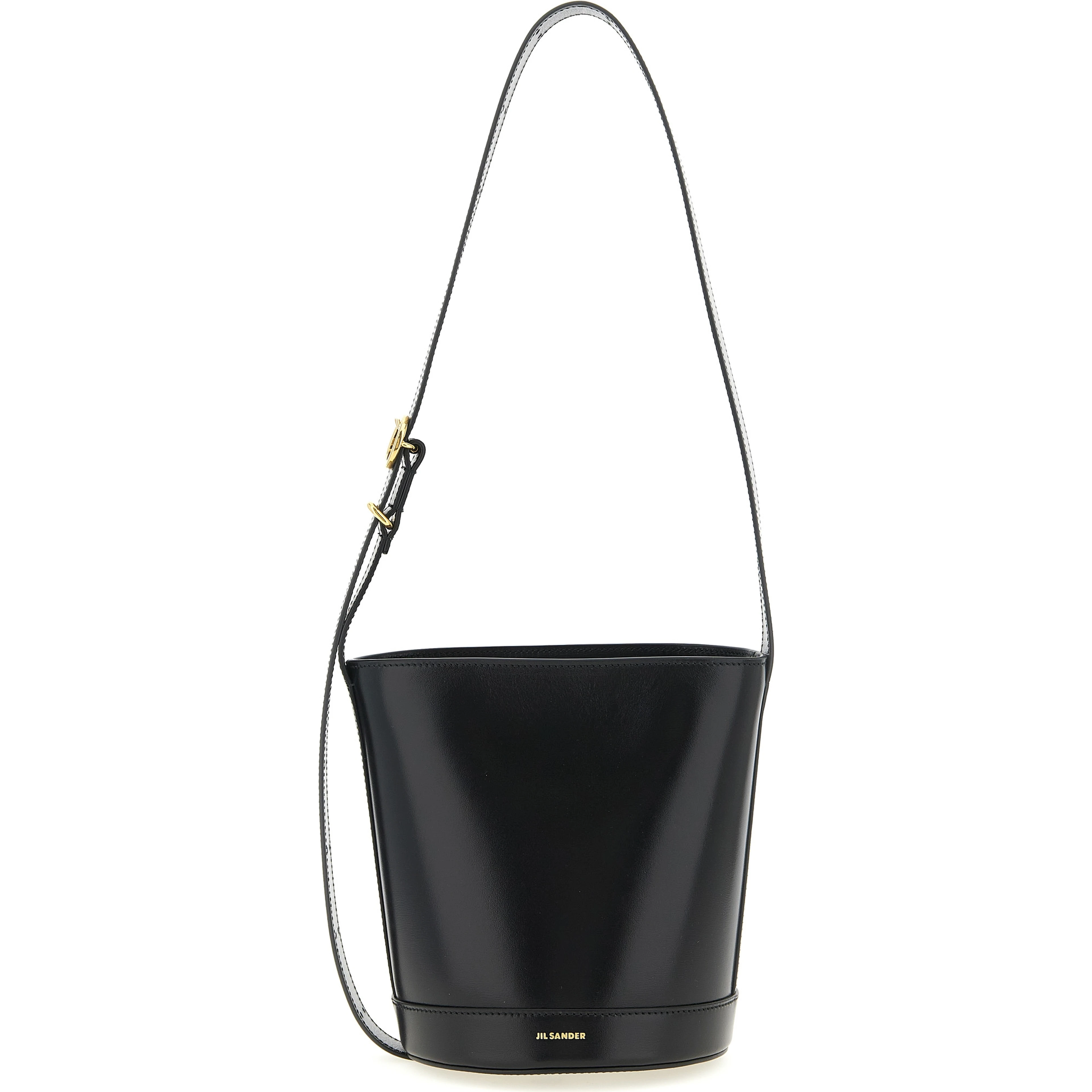 Black Calfskin Shoulder Bag