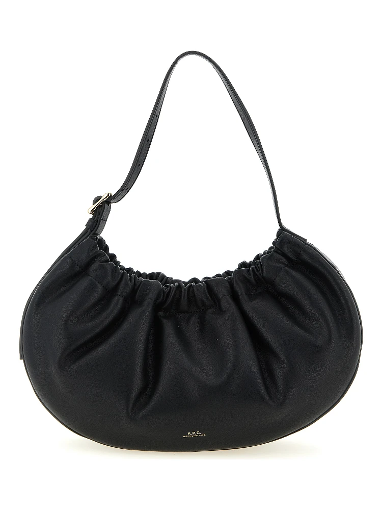Black Polyethylene Shoulder Bag