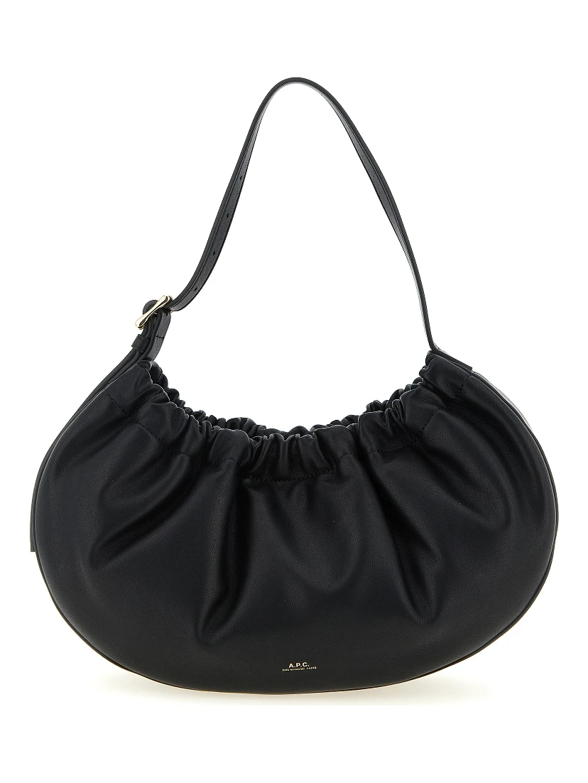 Black Polyethylene Shoulder Bag
