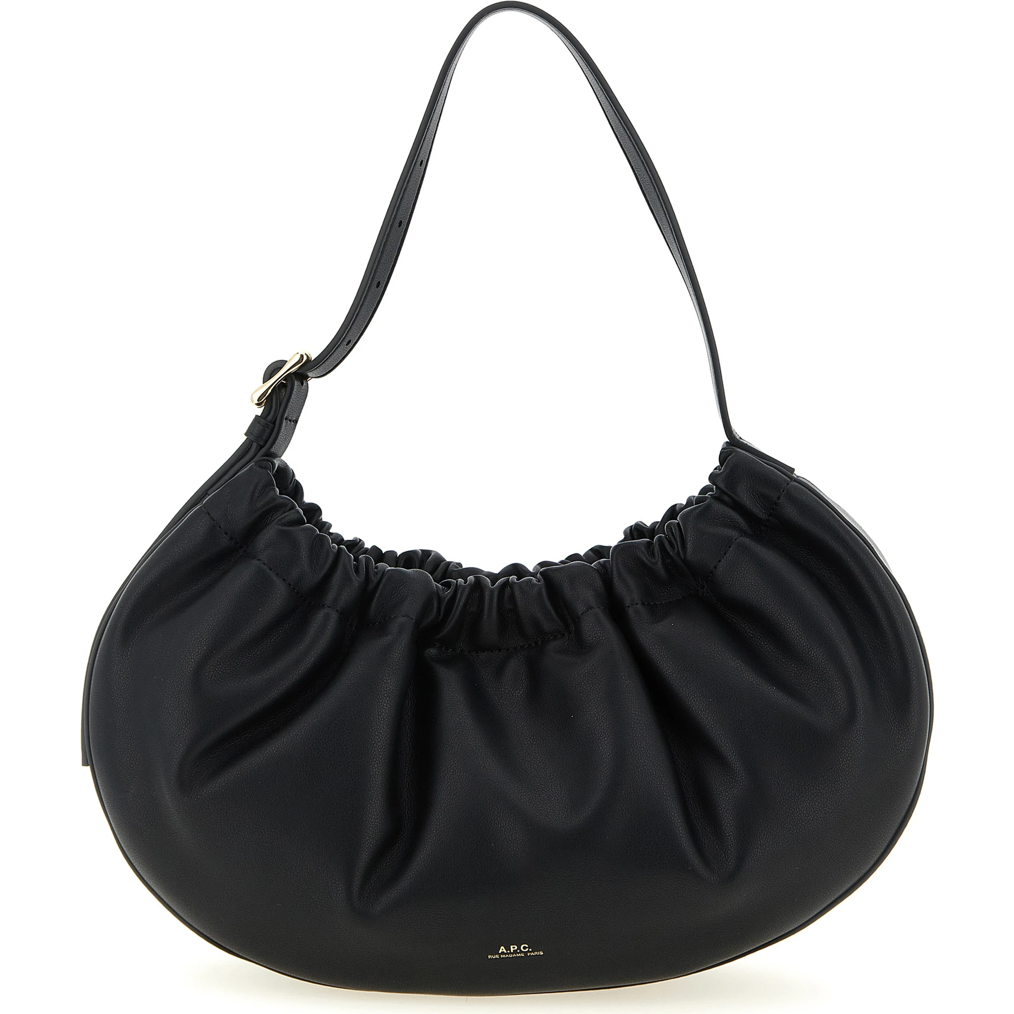 Black Polyethylene Shoulder Bag