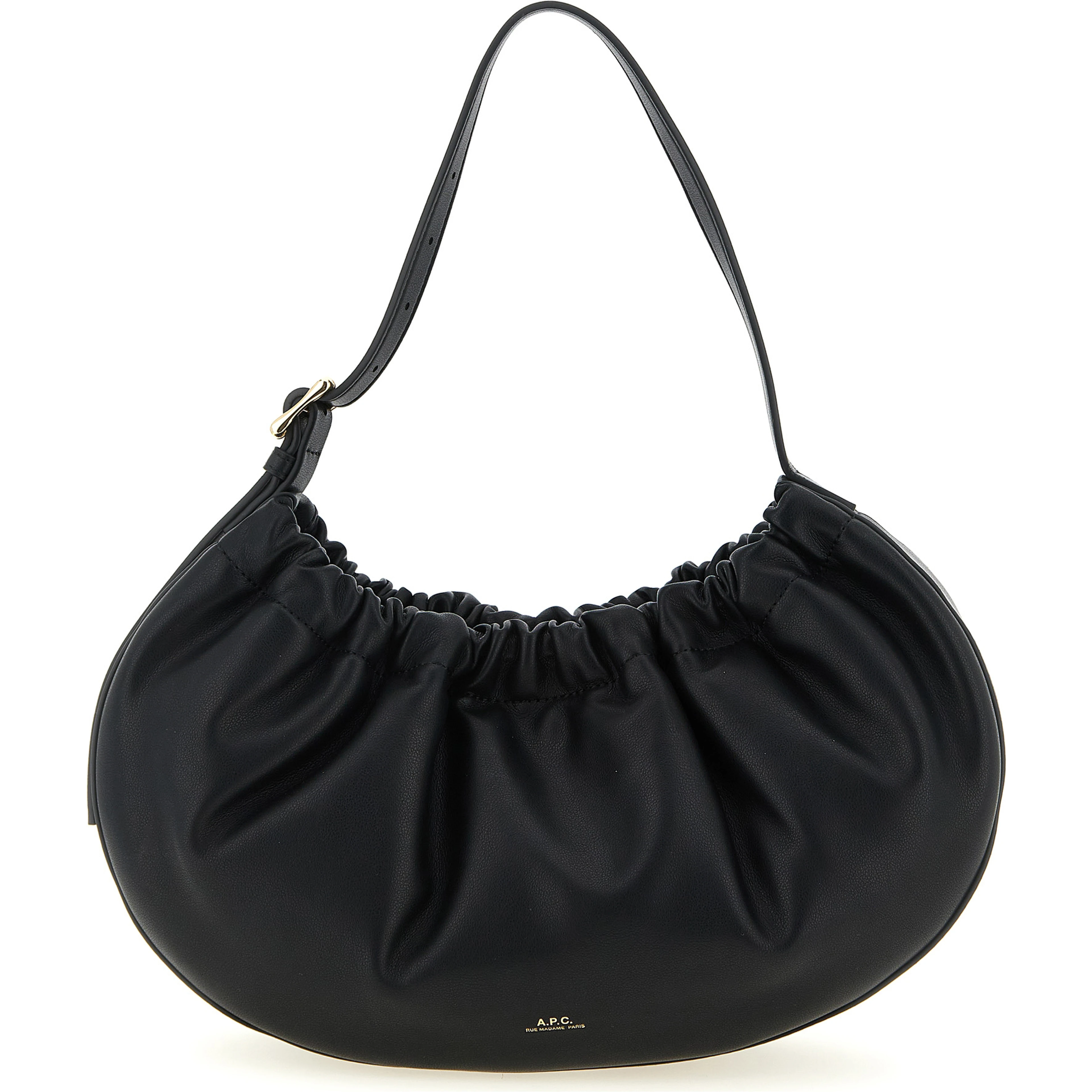 Black Polyethylene Shoulder Bag
