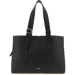 Black Calfskin Tote Bag