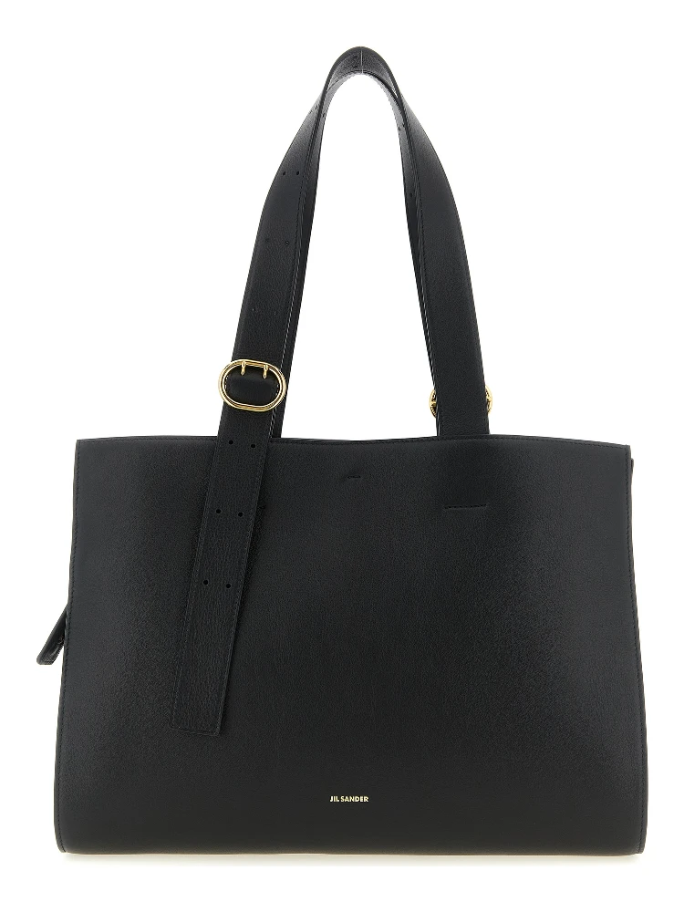 Black Calfskin Tote Bag