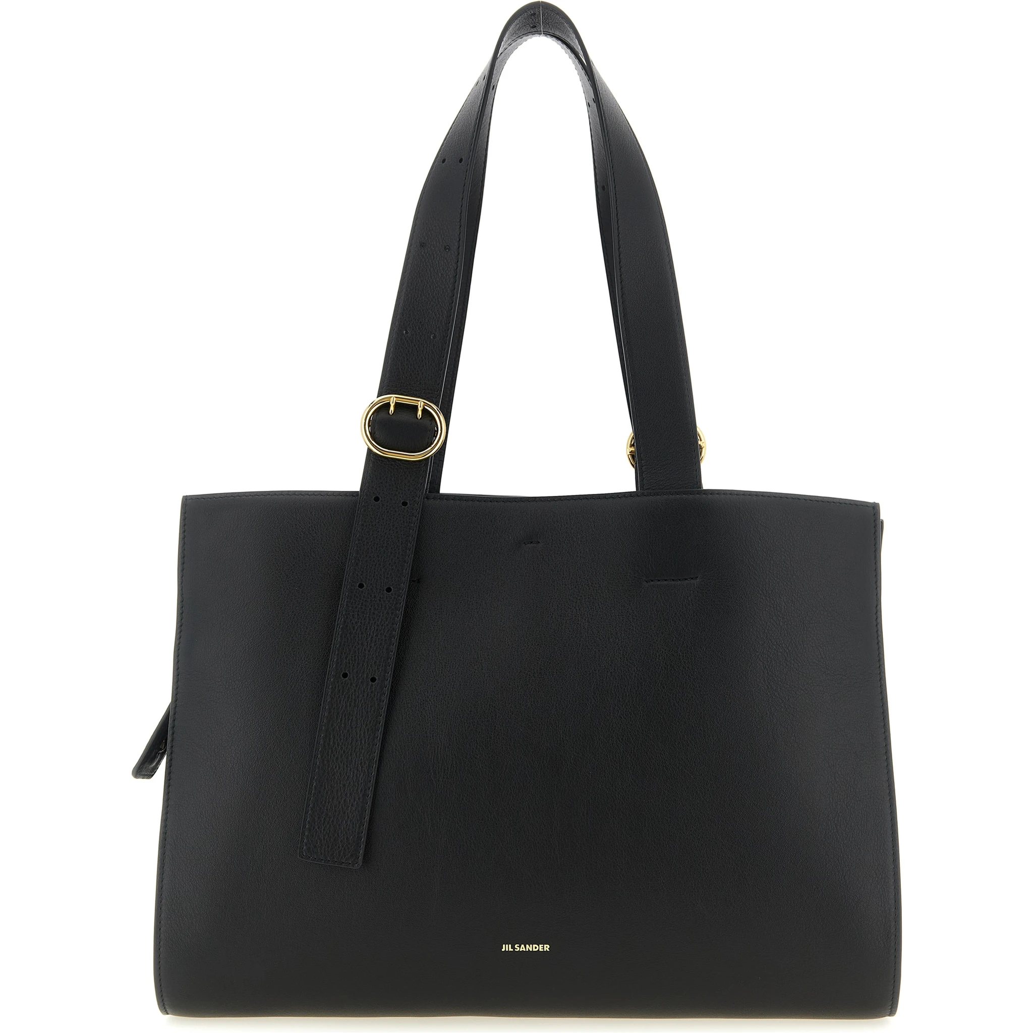 Black Calfskin Tote Bag