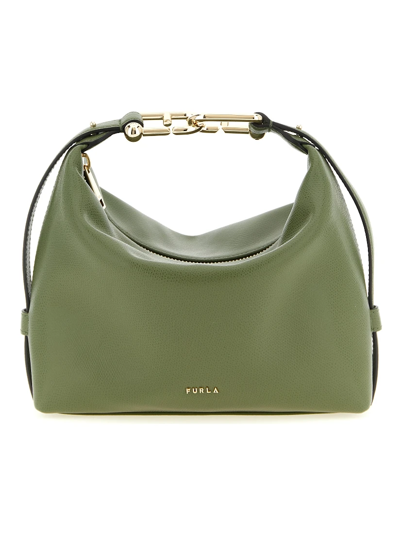 Bicolor Calfskin Shoulder Bag