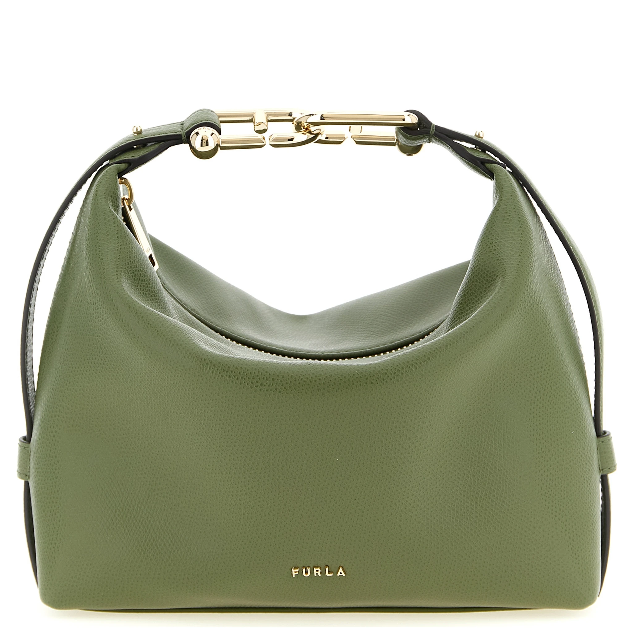 Bicolor Calfskin Shoulder Bag