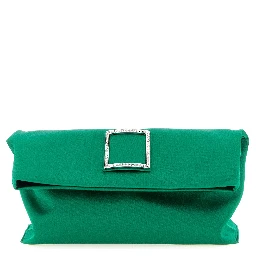 Bicolor Viscose Clutch Bag