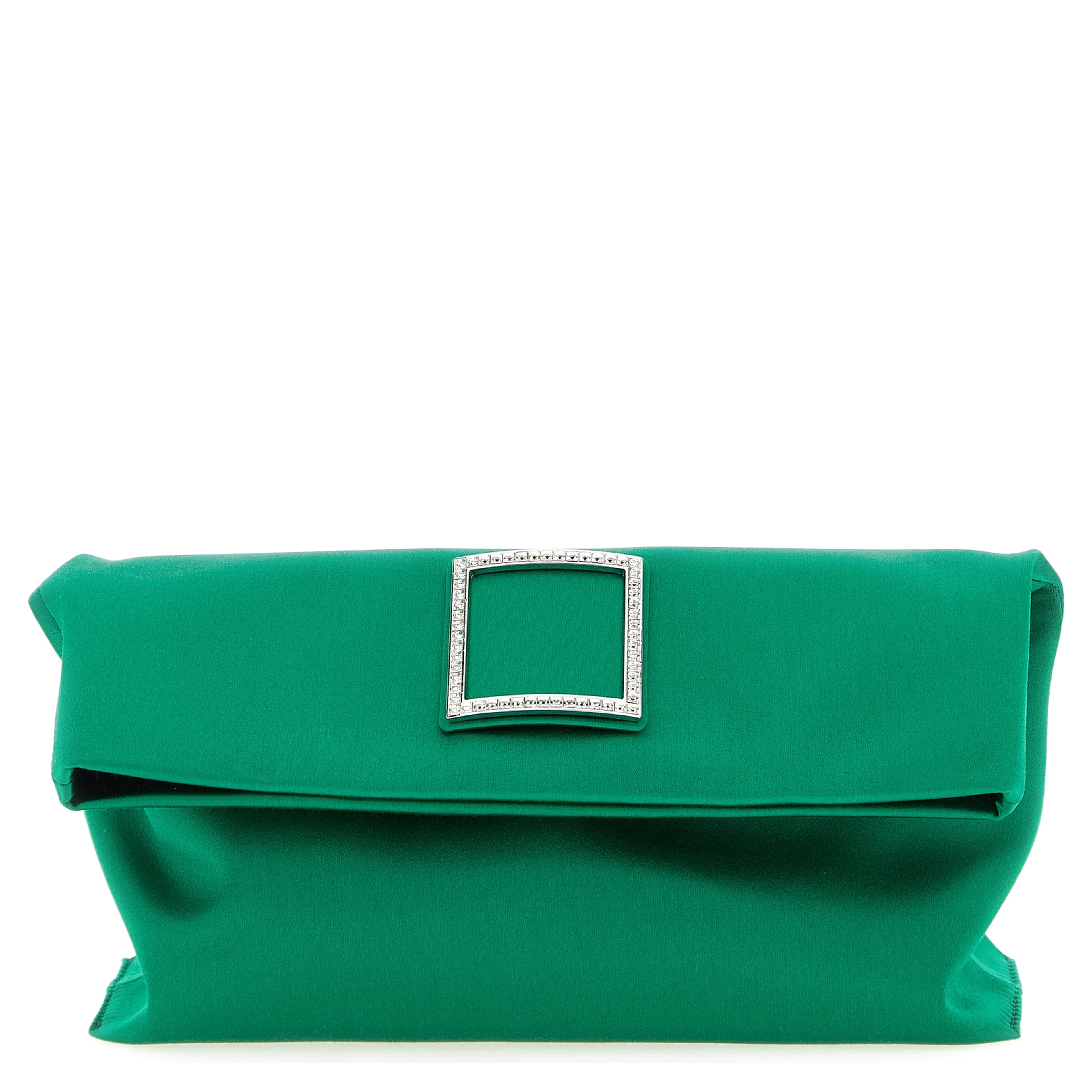 Bicolor Viscose Clutch Bag