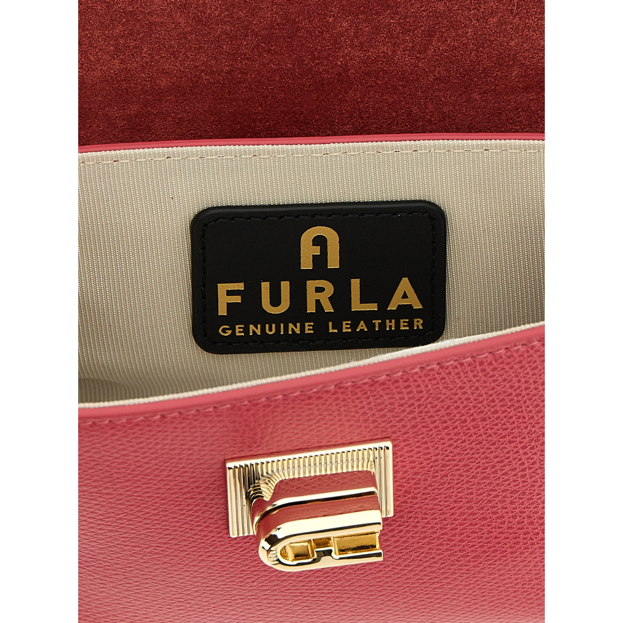 Fuchsia Calfskin Crossbody Bag