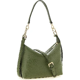 Bicolor Calfskin Shoulder Bag