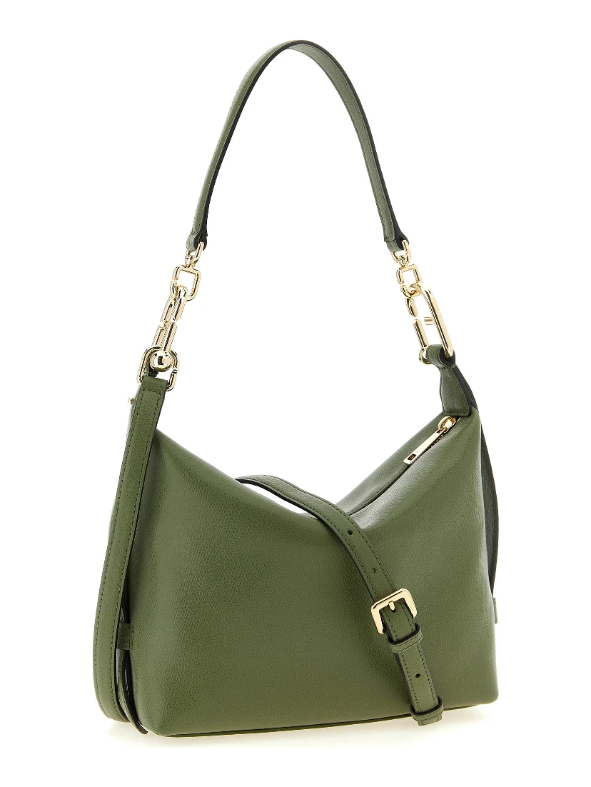 Bicolor Calfskin Shoulder Bag