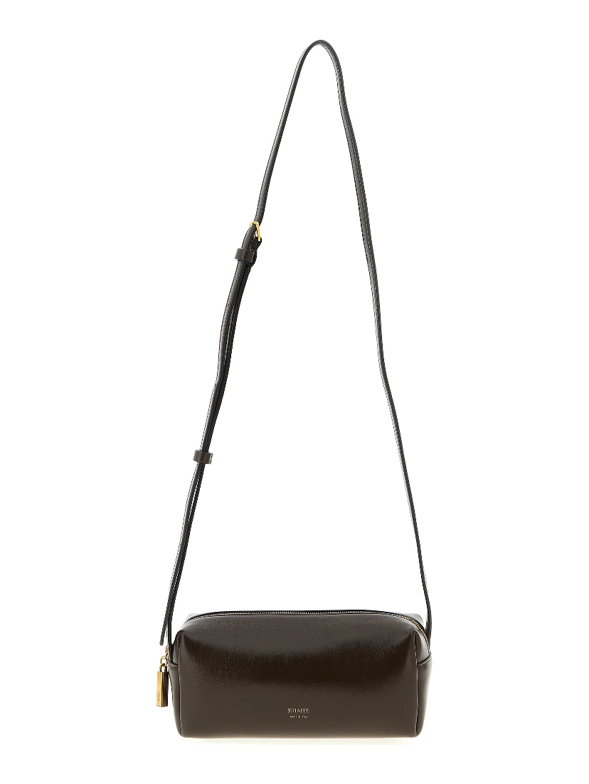 Brown Calfskin Crossbody Bag