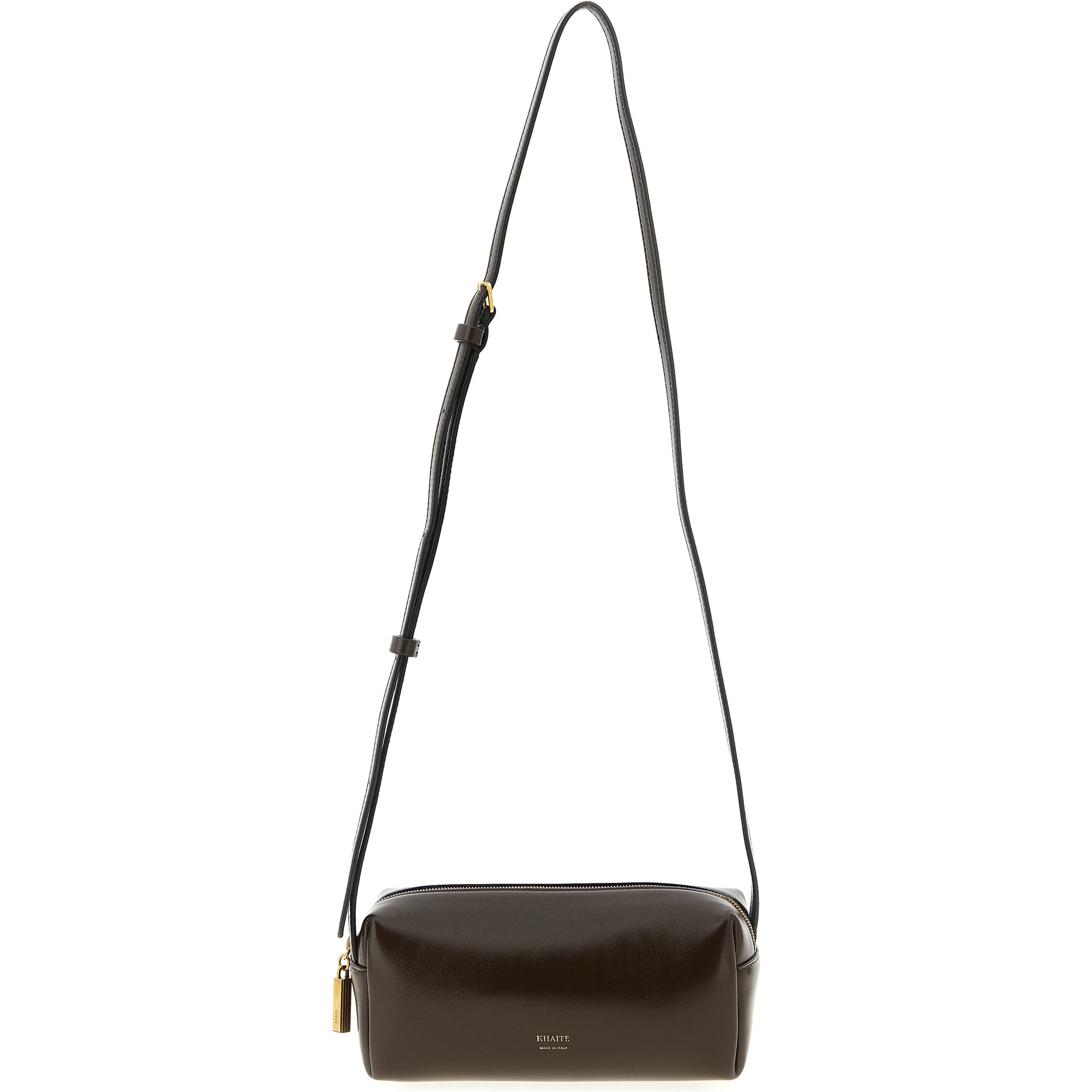 Brown Calfskin Crossbody Bag