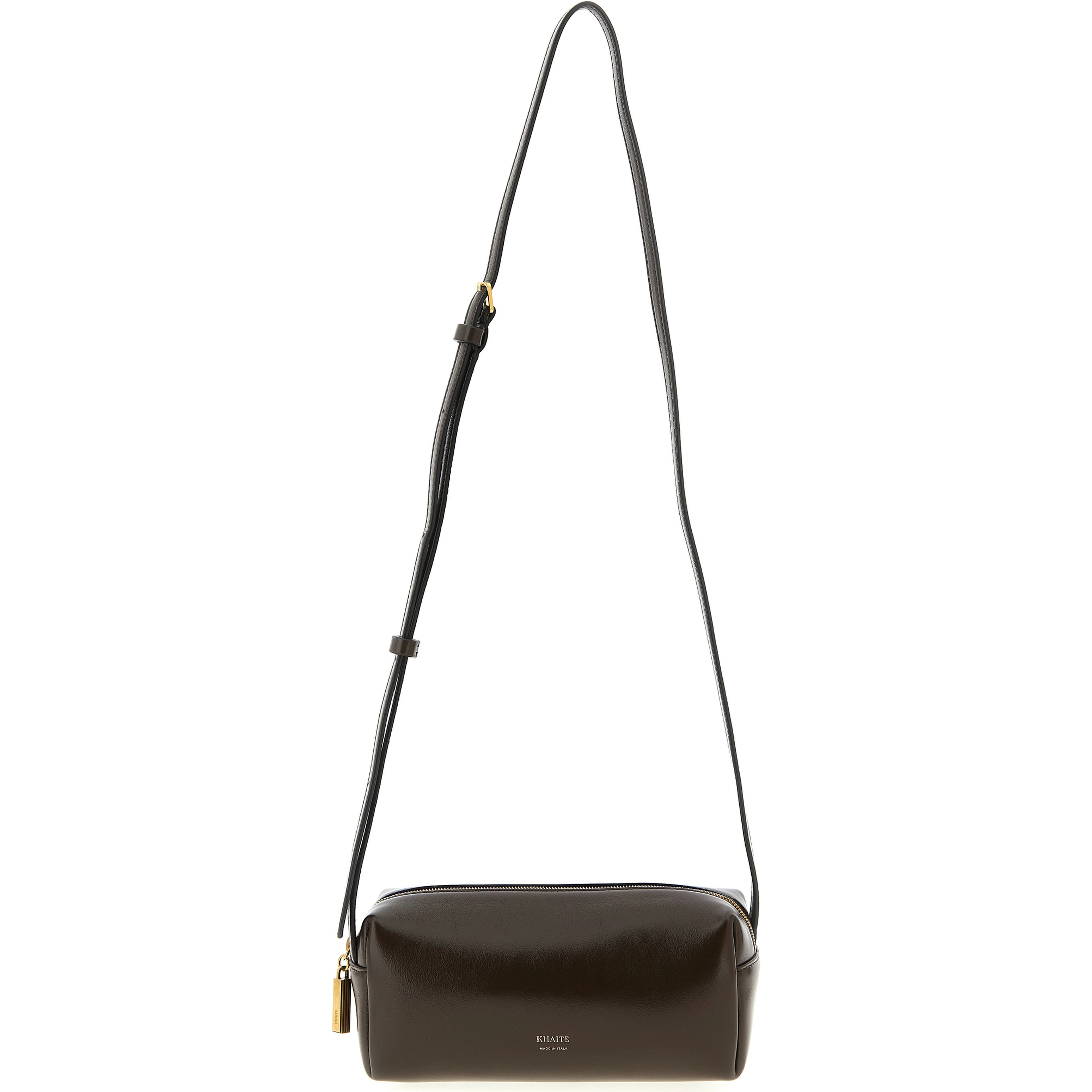 Brown Calfskin Crossbody Bag