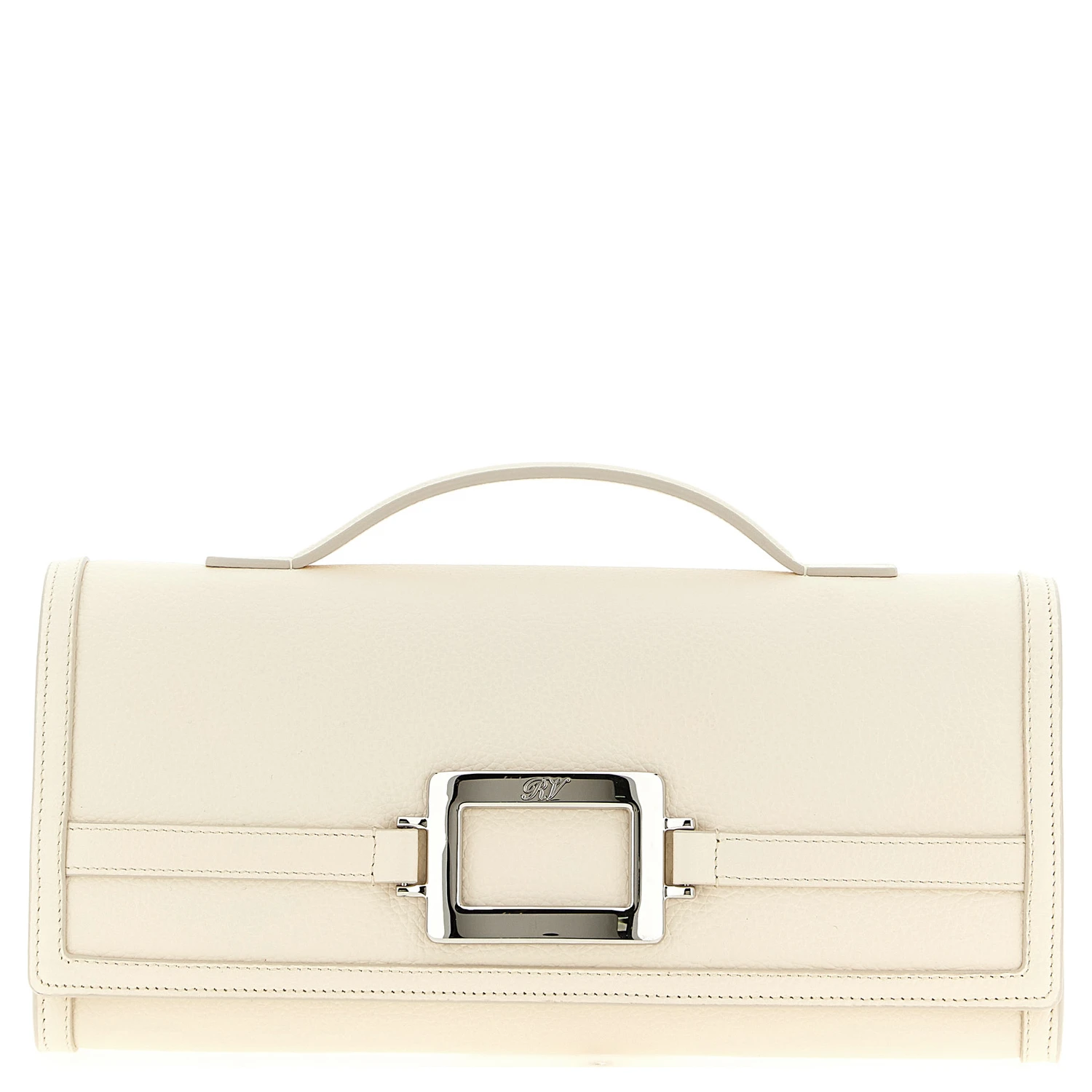 White Calfskin Clutch Bag