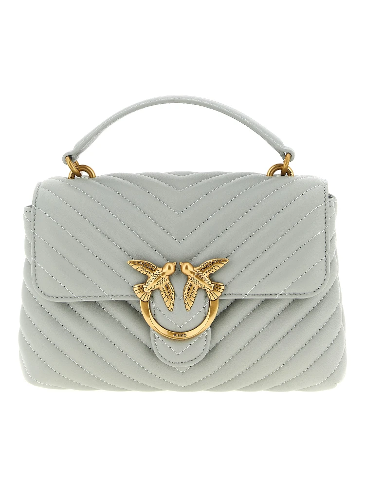 Gray Lambskin Handbag