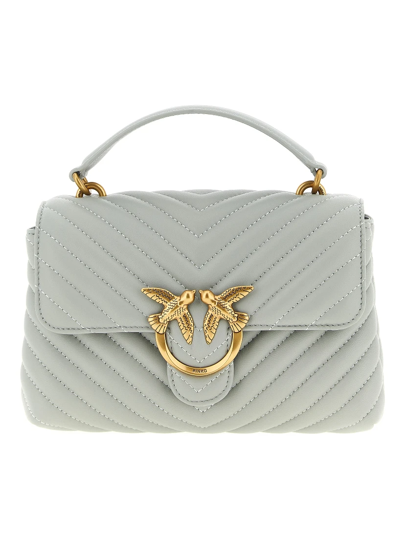 Gray Lambskin Handbag