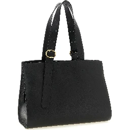 Black Calfskin Tote Bag