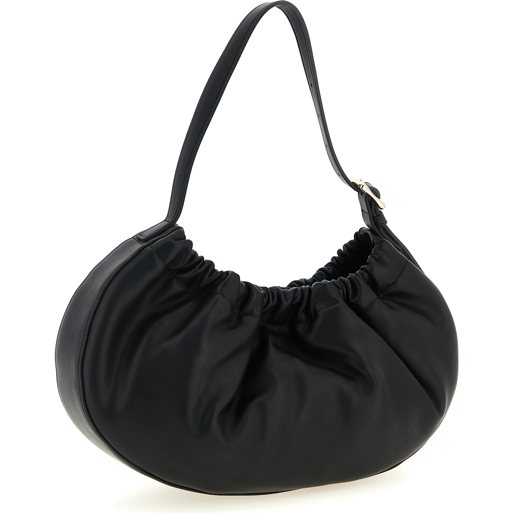 Black Polyethylene Shoulder Bag