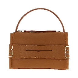 Brown Calfskin Shoulder Bag