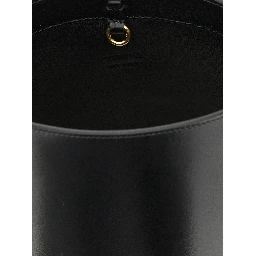 Black Calfskin Shoulder Bag