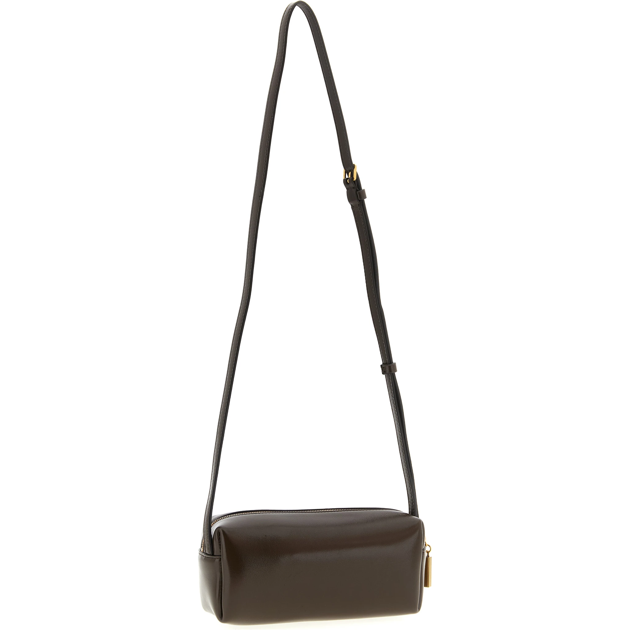 Brown Calfskin Crossbody Bag