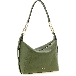 Bicolor Calfskin Shoulder Bag