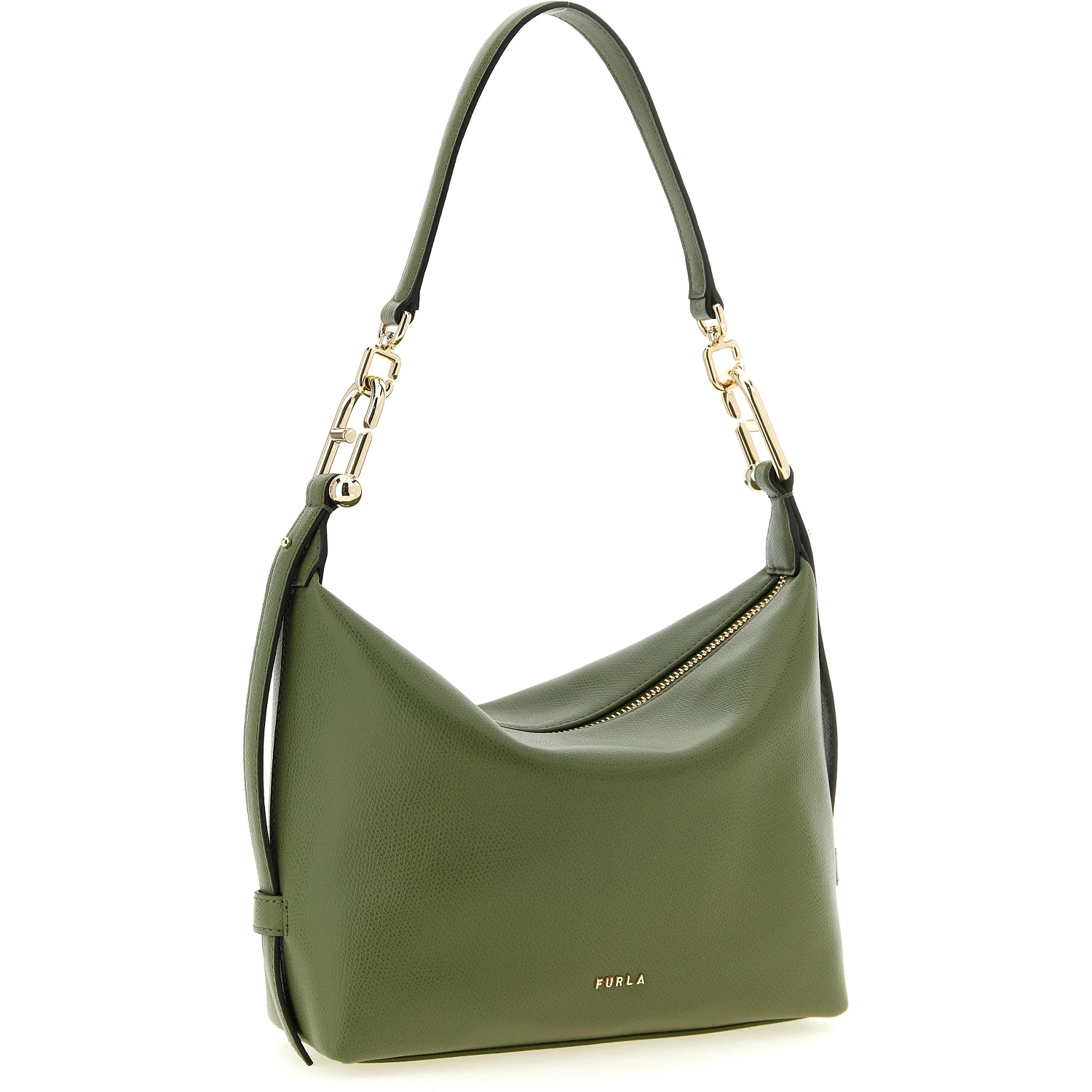 Bicolor Calfskin Shoulder Bag