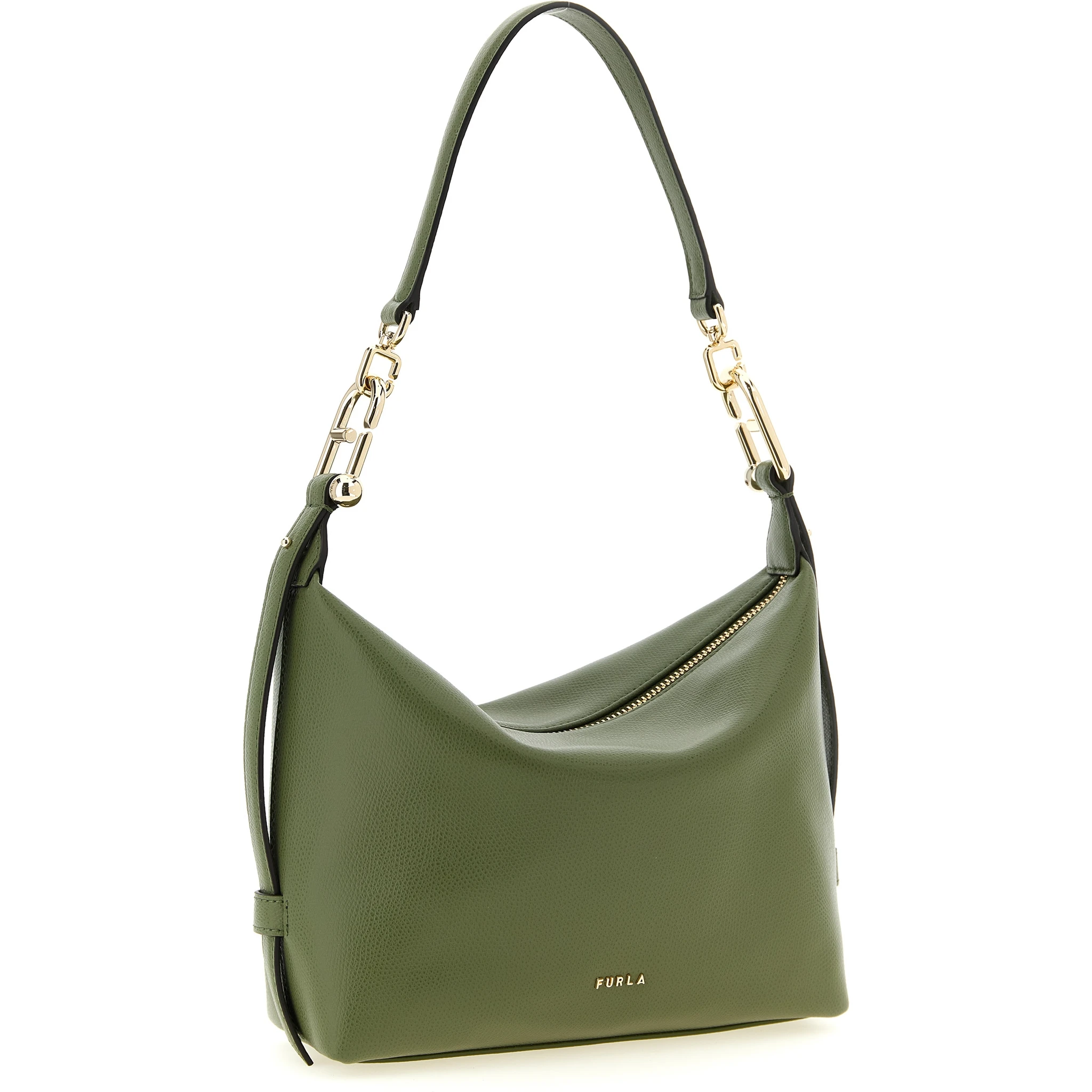 Bicolor Calfskin Shoulder Bag