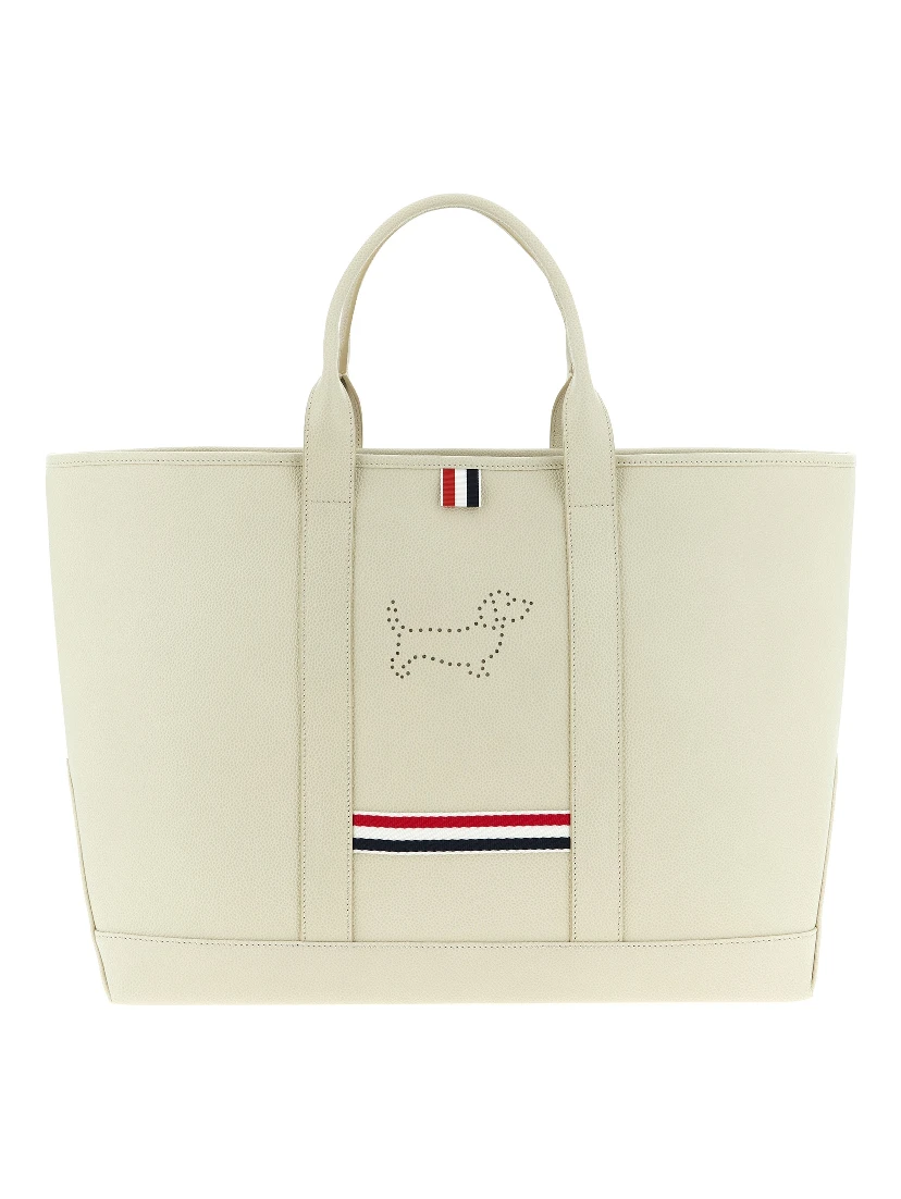 White Calfskin Tote Bag